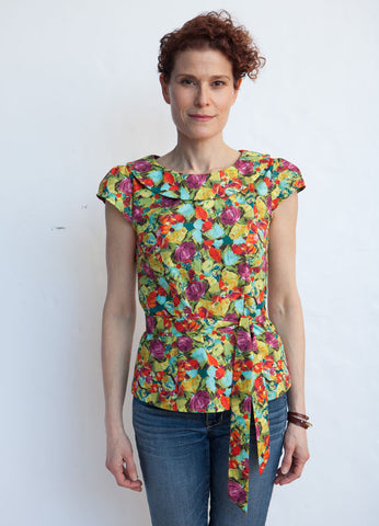The Audrey Blouse - Brushstrokes (30% OFF) – Red Thread Design